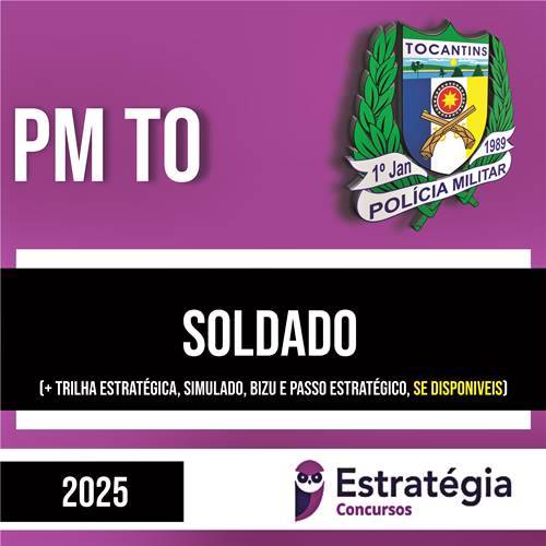 Rateio PM TO 2025 - Soldado - ESTRATÉGIA