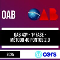 Rateio OAB 2025 - 43º Exame - 1ª Fase - CERS
