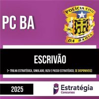 Rateio PC BA 2025 - Escrivão - ESTRATÉGIA