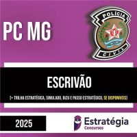 Rateio PC MG 2025 - Escrivão - ESTRATÉGIA