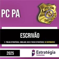 Rateio PC PA 2025 - Escrivão - ESTRATÉGIA