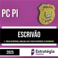 Rateio PC PI 2025 - Escrivão - ESTRATÉGIA